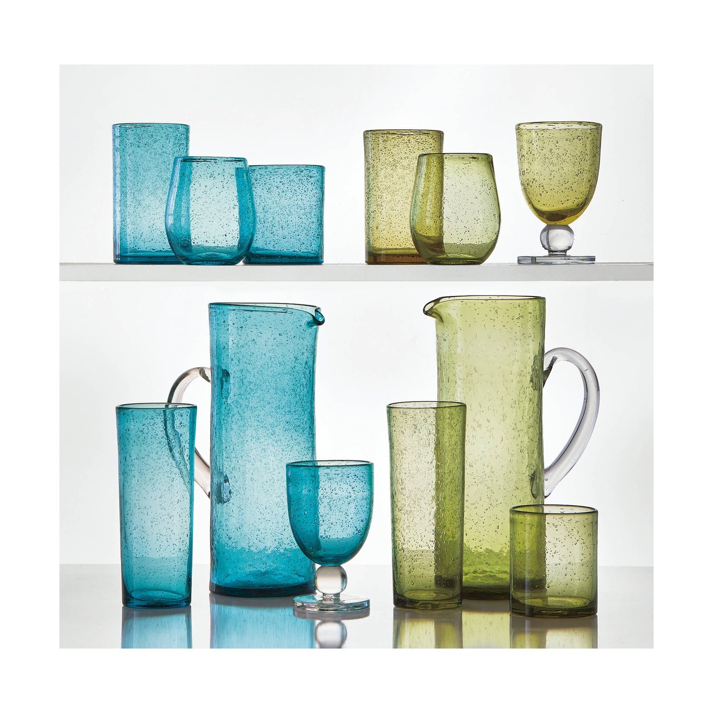 Bubble Glass Tall Bloody Mary Glass - Foliage