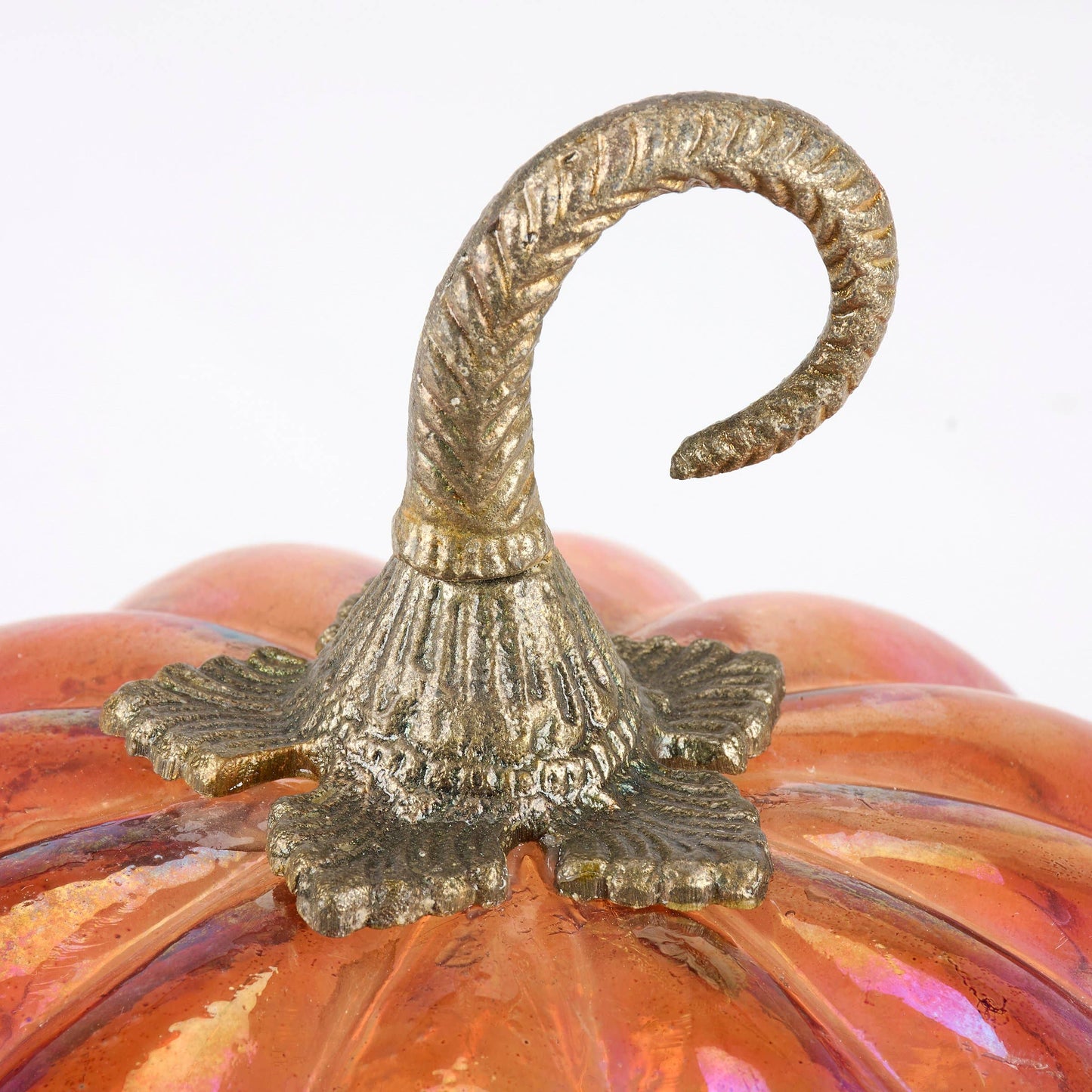 Lighted Glass Pumpkin