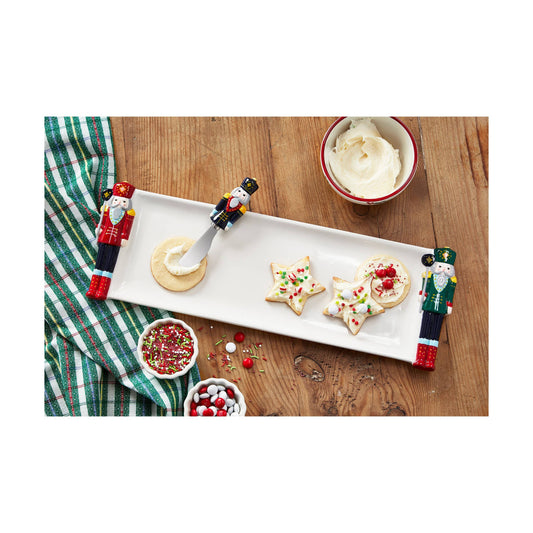 Christmas Nutcracker Platter & Spreader Set of 2