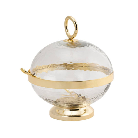 Gold Sphere Appetizer Serving Piece
