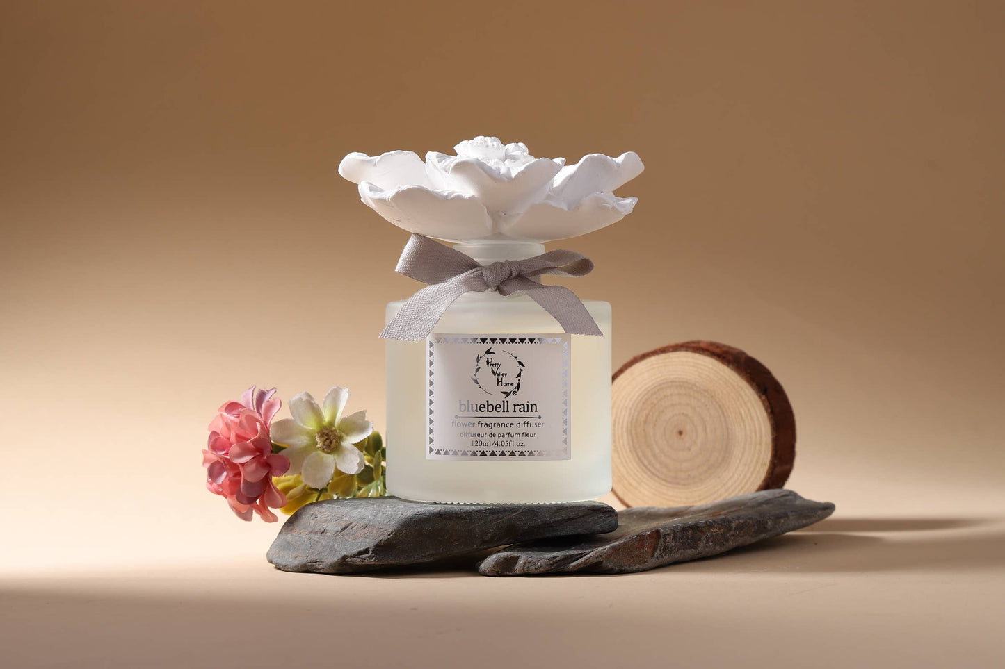 Marigold Ceramic Flower Diffuser Gift Set - Bluebell Rain