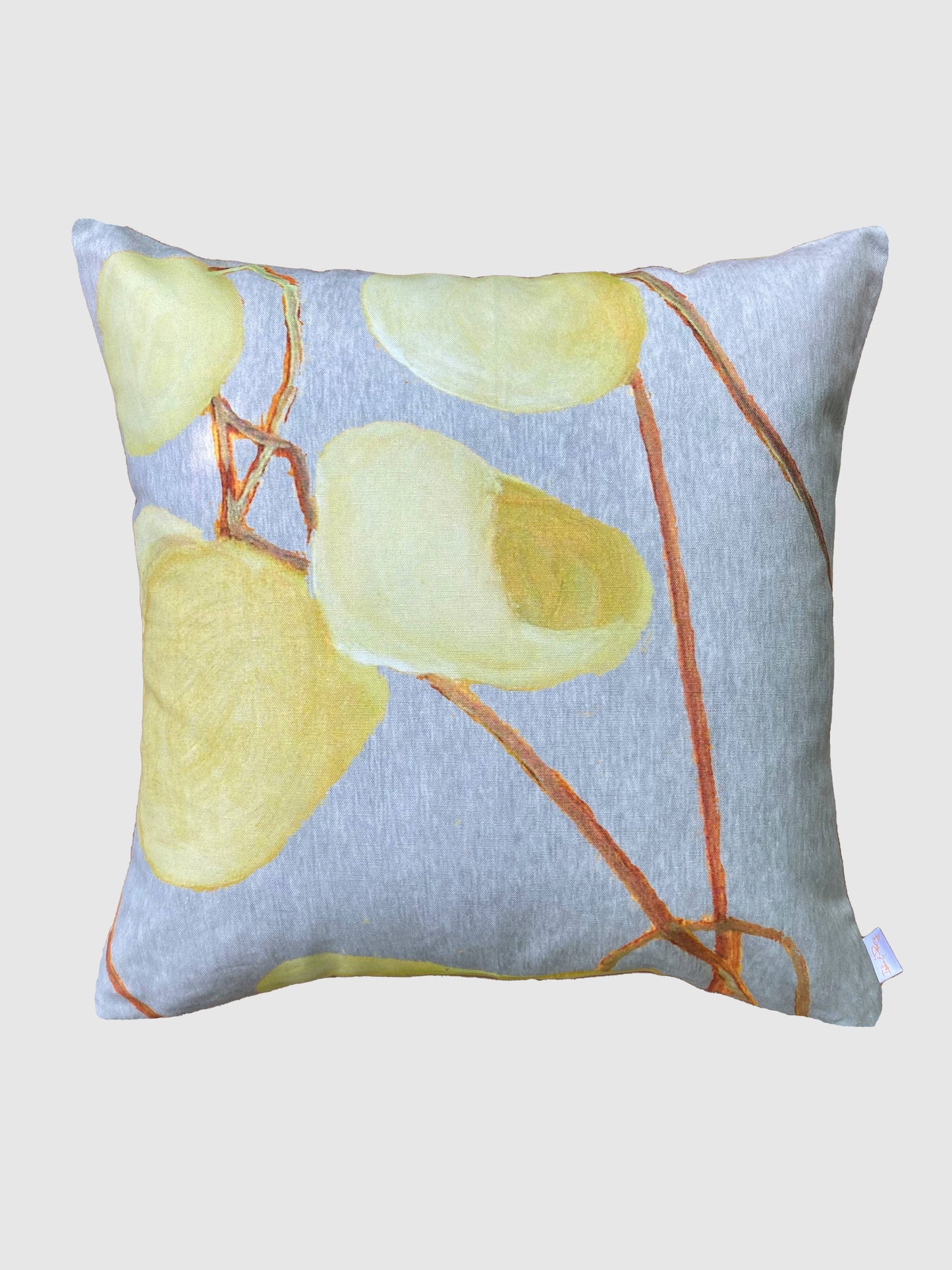 Milkweed on Pale Grey Pillow
