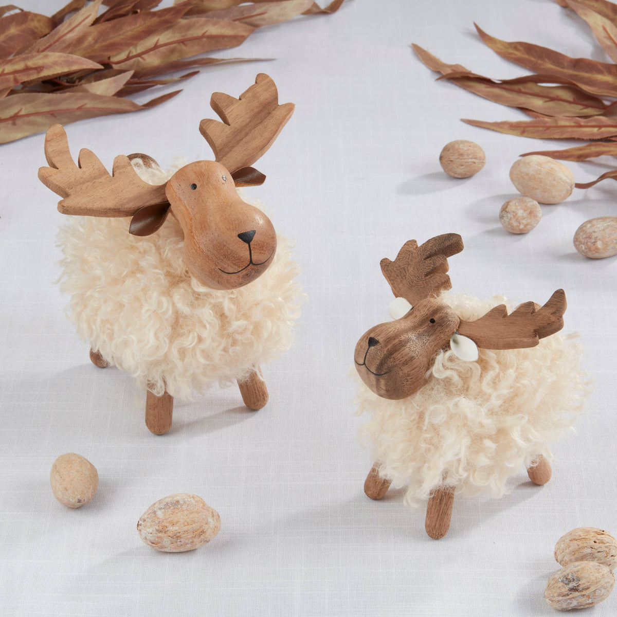 Rustic Standing Moose Figurine