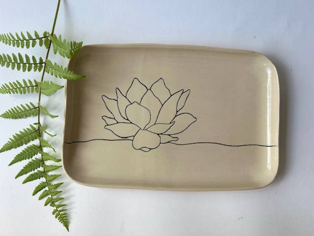 Tray (Rounded): Lotus