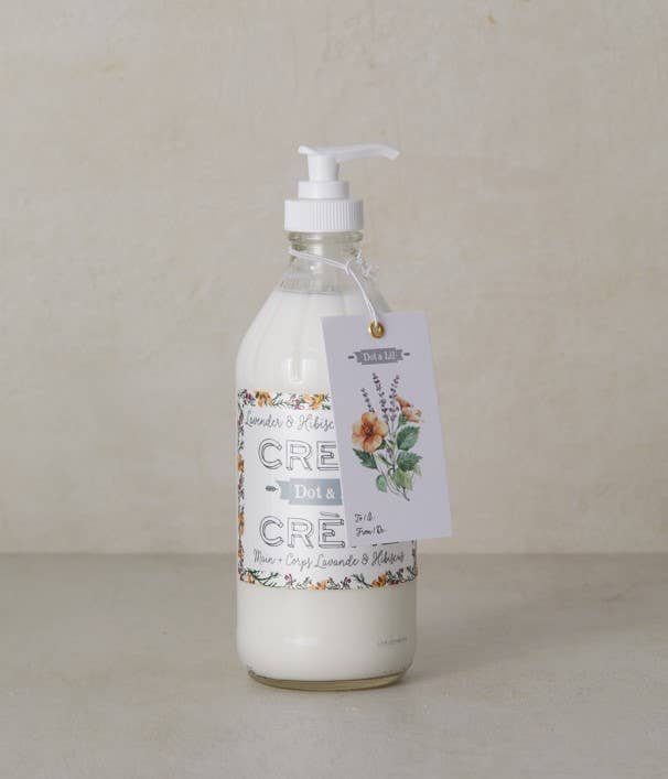 Lavender & hibiscus hand + body creme