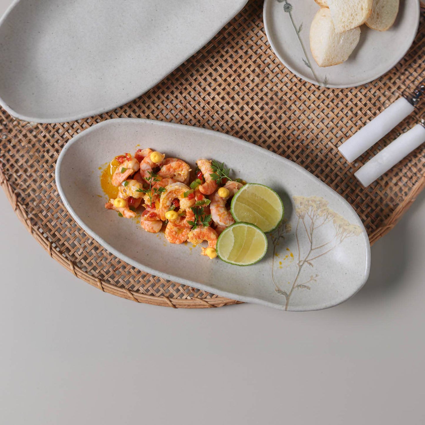 Deep Oval Platter Large Stoneware 12.6 x 6.3" Campestre