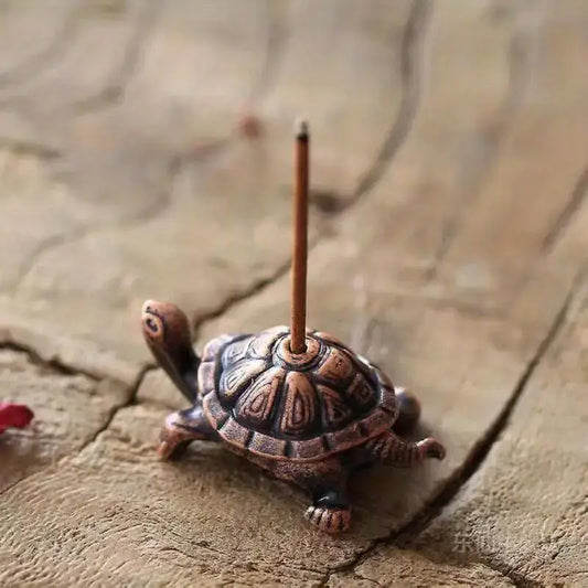 Turtle Mini Incense Holder Bronze/Copper Unique Piece (Co