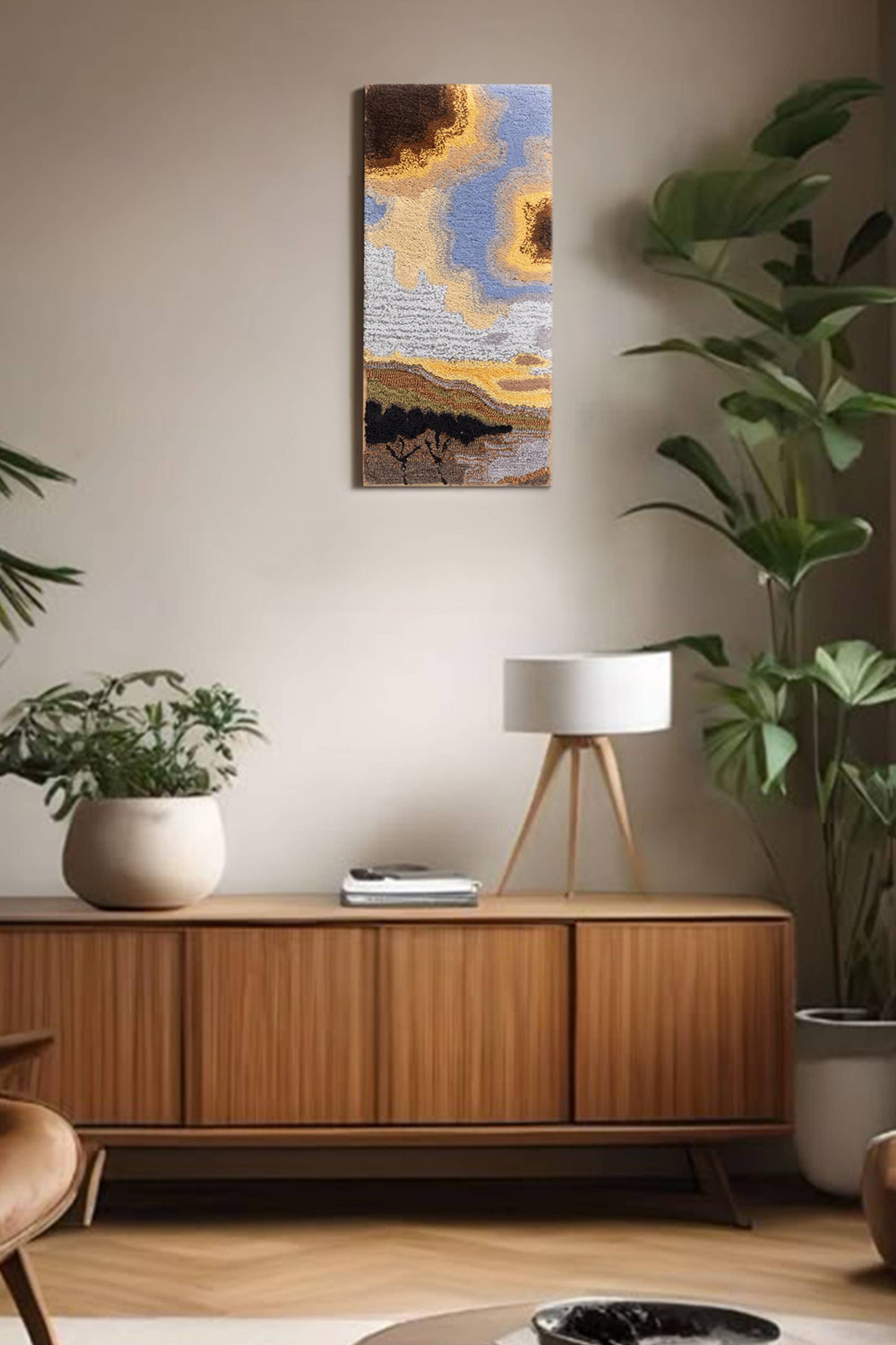 Farida Tufted Wall Art - 12" W x 28" H