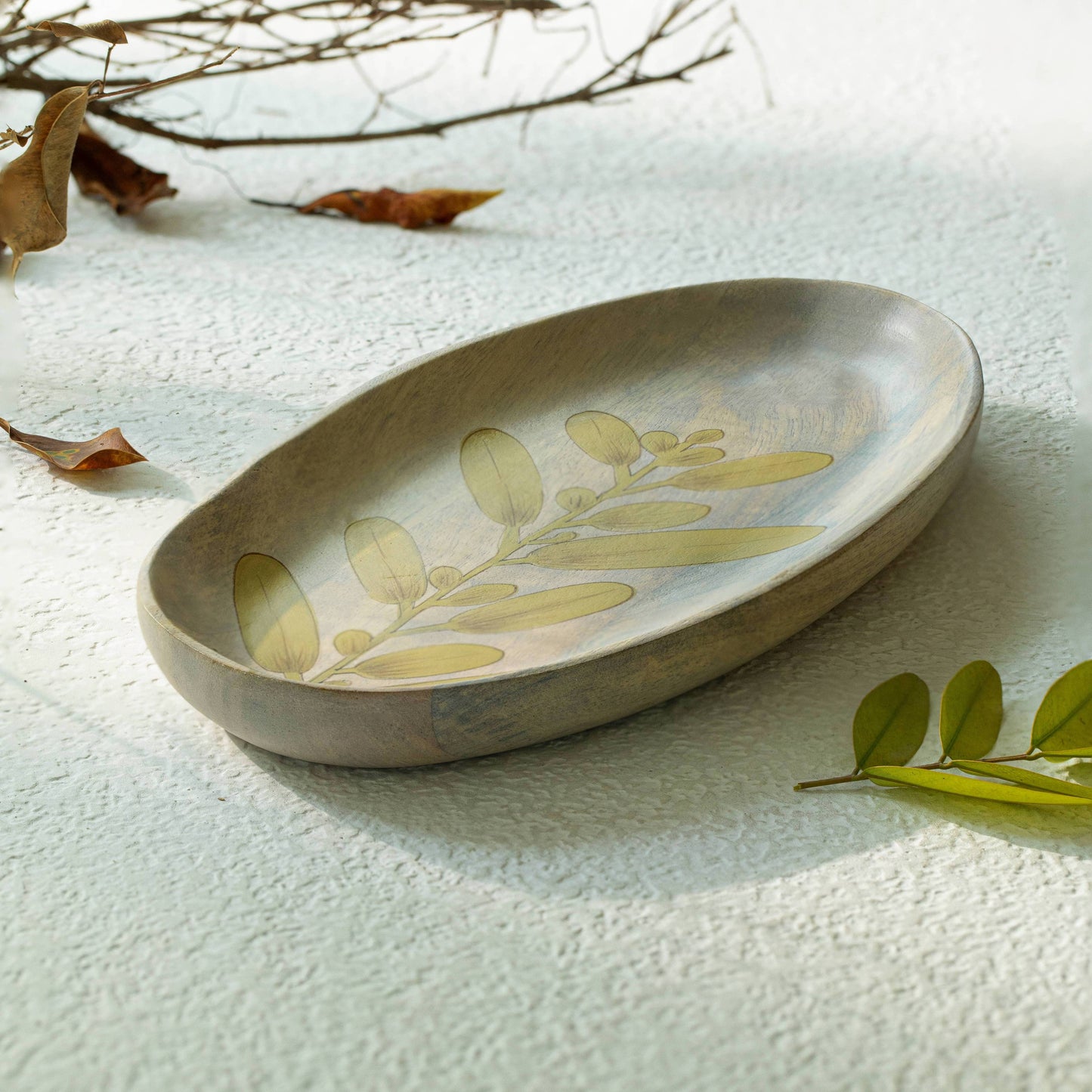Wisteria Yellow Decorative Tray