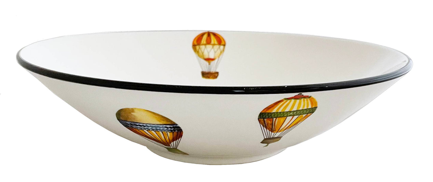 Up up and Away Hot Air Balloon Serving Bowl