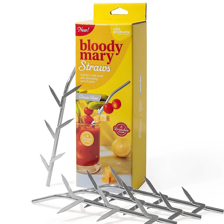 Bloody Mary Straws with Branches