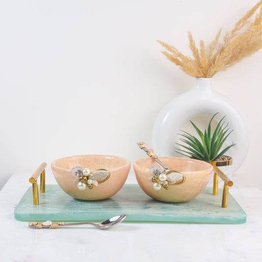 Tiramisu Decorative Snack Bowls ( Set of 2)