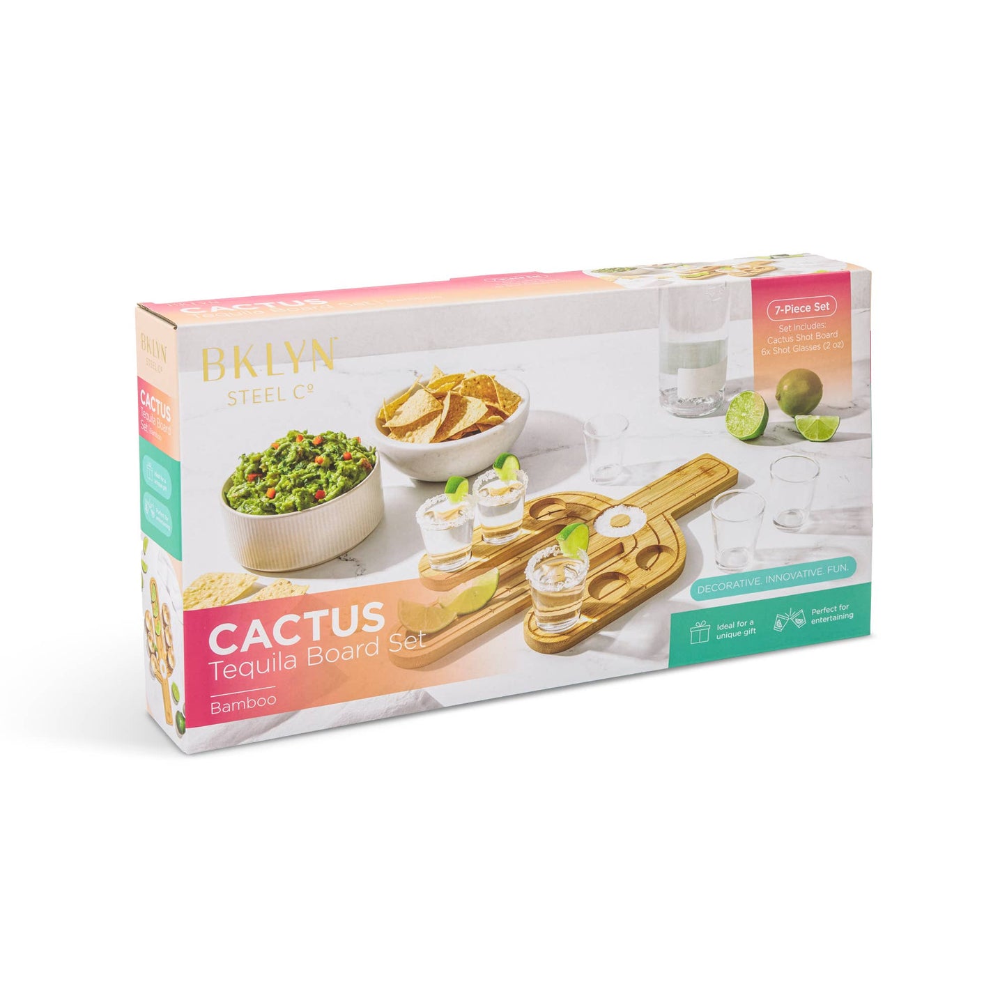 7pc Cactus Tequila Board