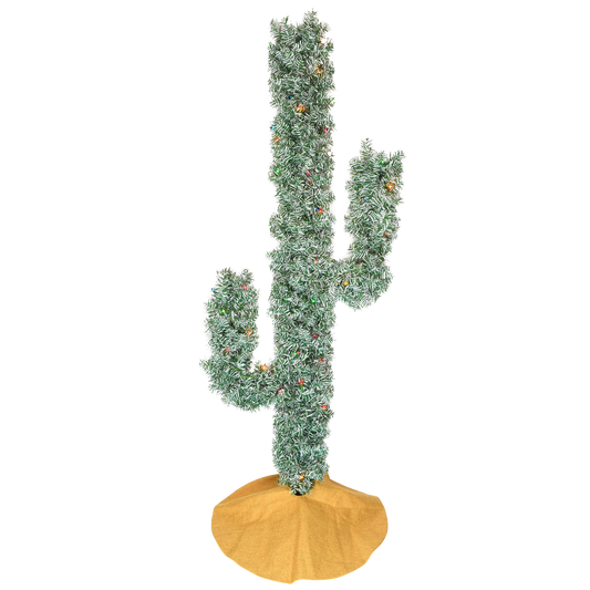 Pre-lit LED Lights Cactus Christmas Tree 6 Foot Tall