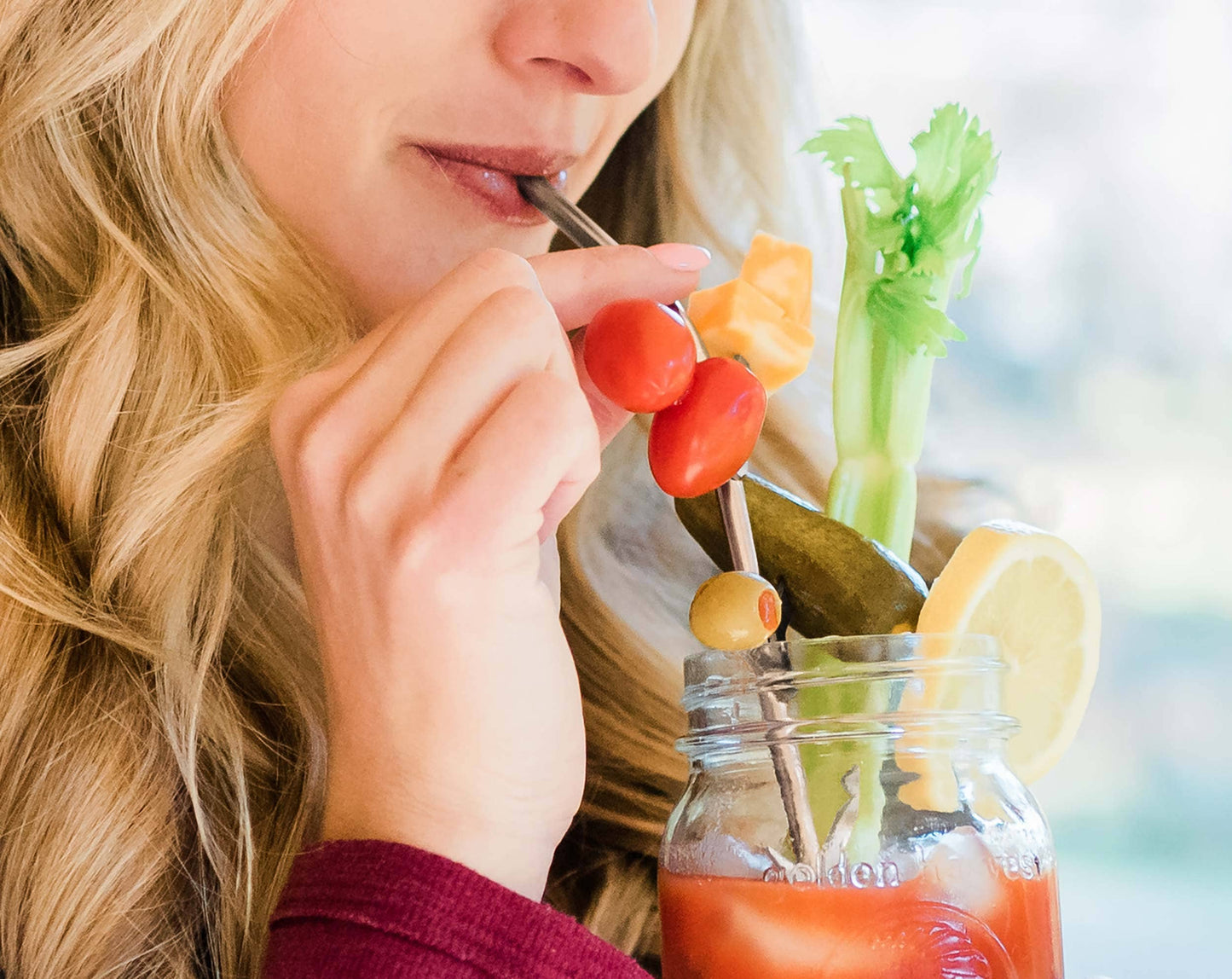 Bloody Mary Straws with Branches