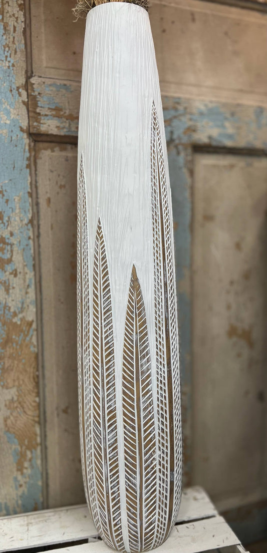 Tall Slender Fern Vase 36in