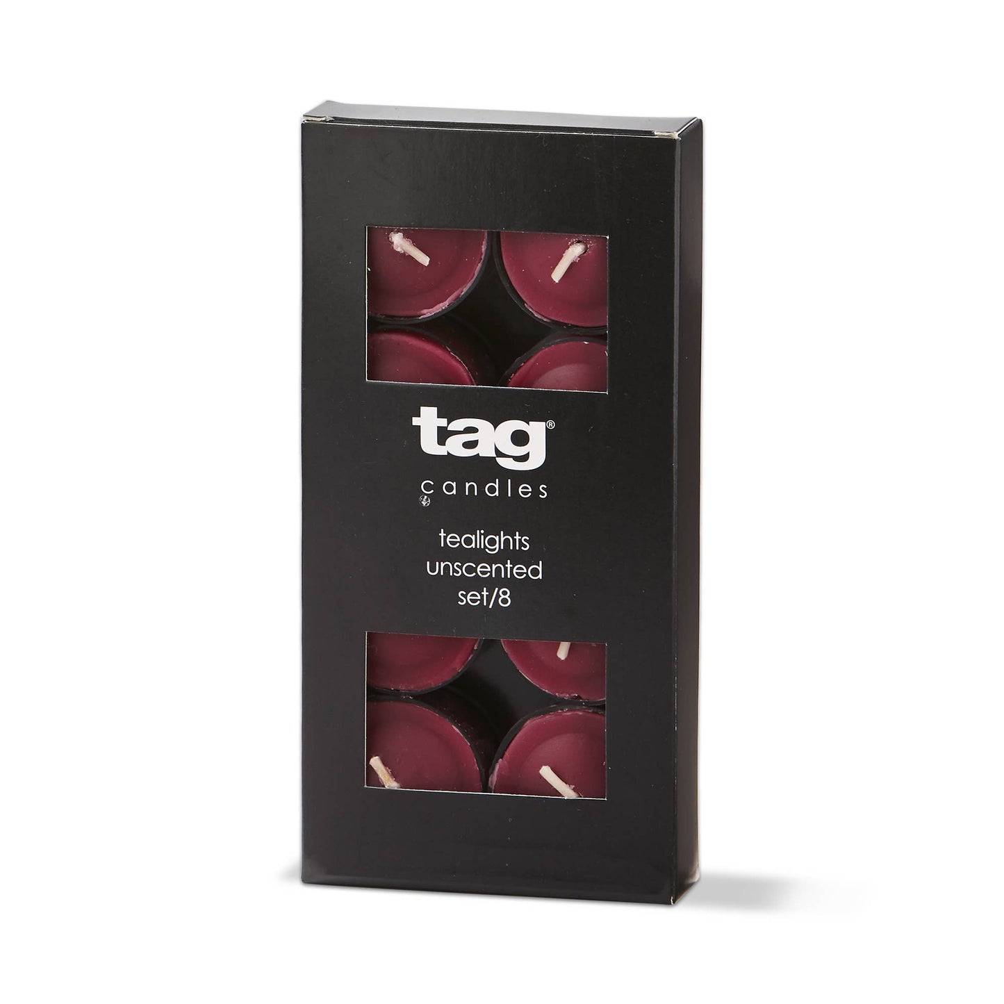 Color Studio Tealight Candles Set of 8 - Plum