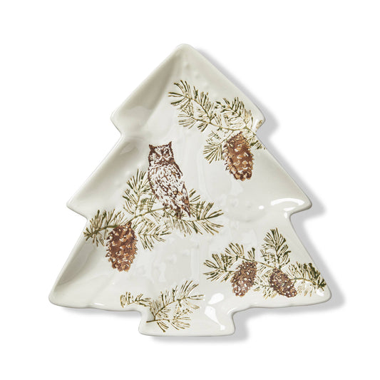 Wild Pine Tree Shaped Platter
