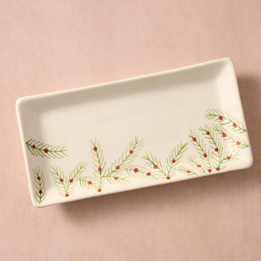 Sardee Holly Ceramic Serving Dish