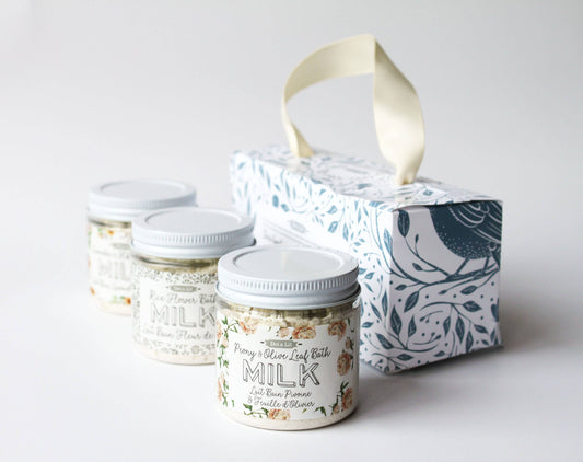 Milk bath trio gift set