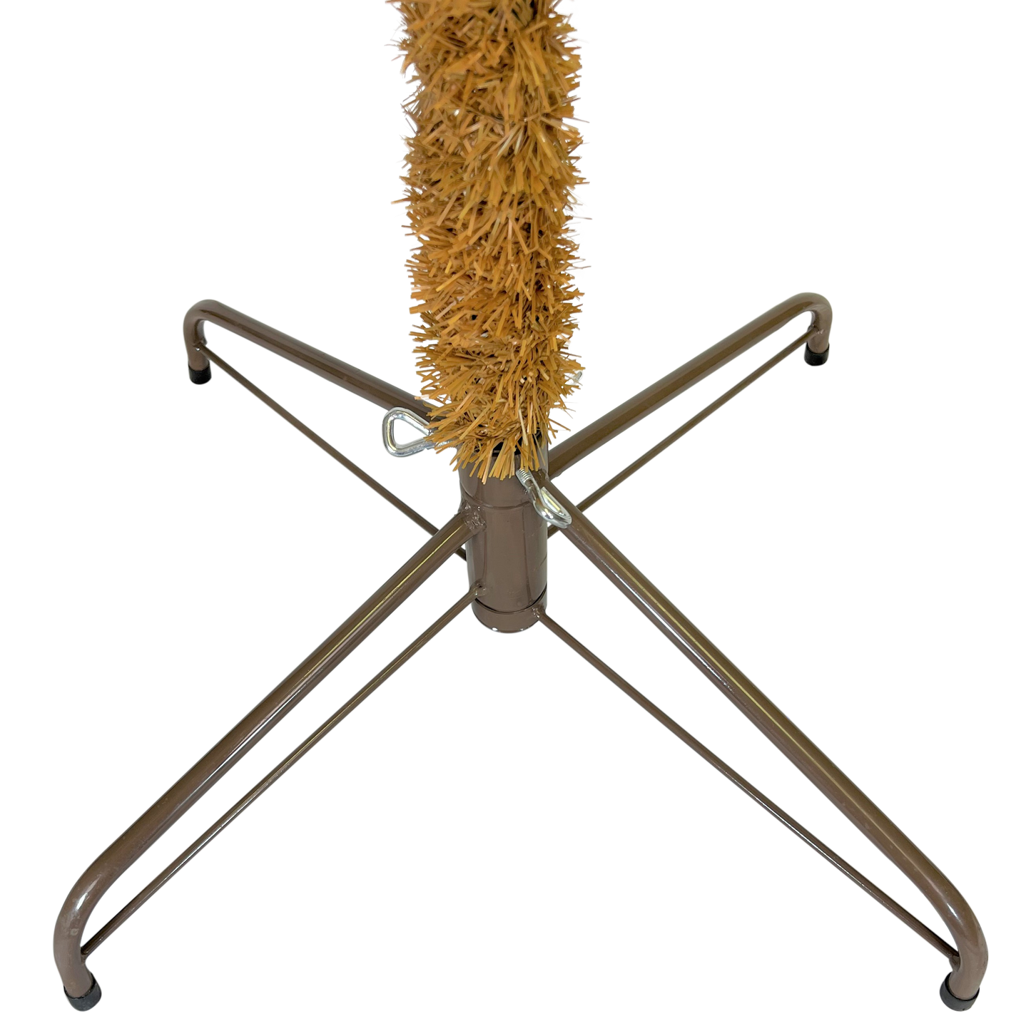 7 Foot Tall Palm Tree Christmas Tree with Sand Colored Skirt & 100 White LED Lights