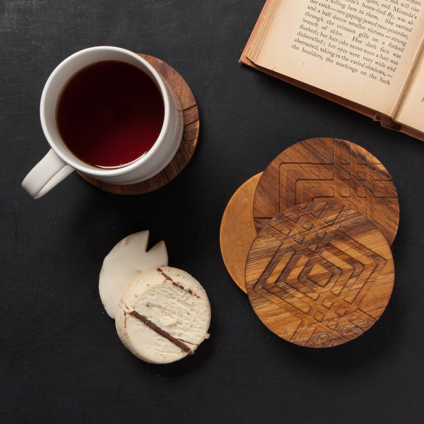 Danica Studio Facet Geo Coaster Set of 4