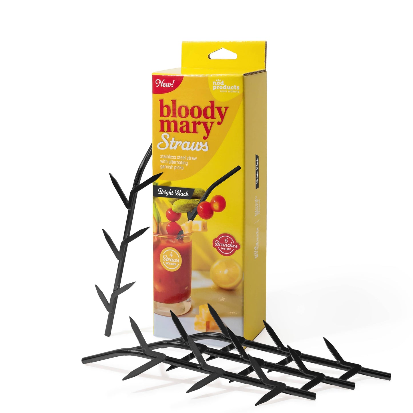 Bloody Mary Straws with Branches