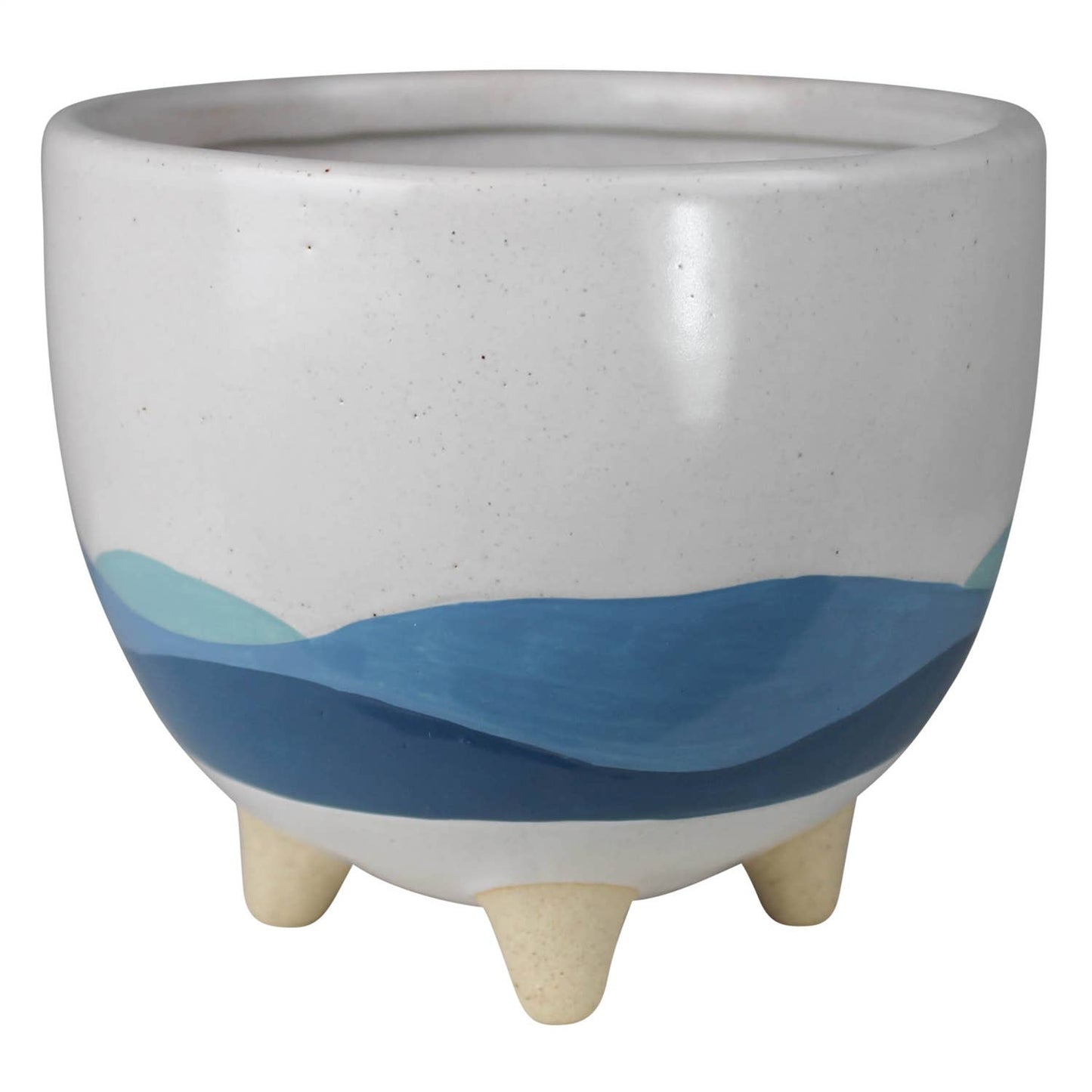 Seascape Cachepot, Ceramic