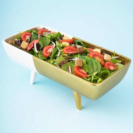 Russo Gold and Enamel Serving Bowl