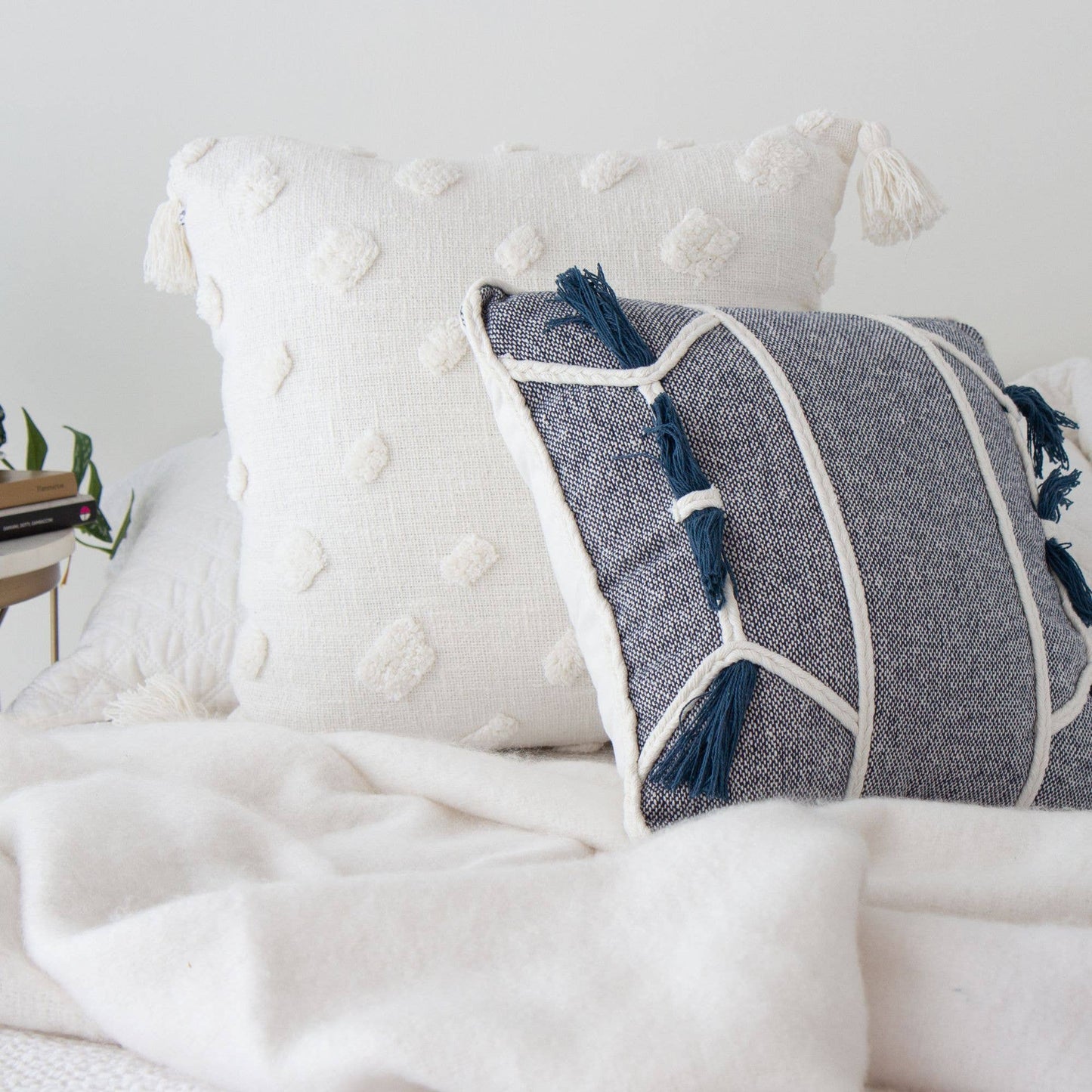 Lillee Polka Dot Shag Pillow