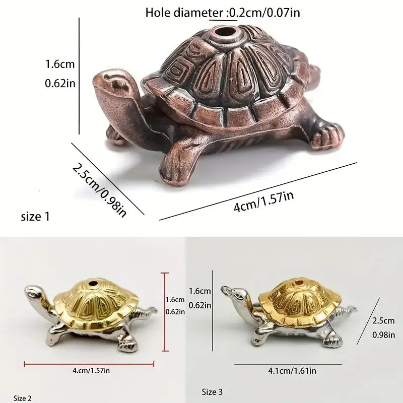 Turtle Mini Incense Holder Bronze/Copper Unique Piece (Co