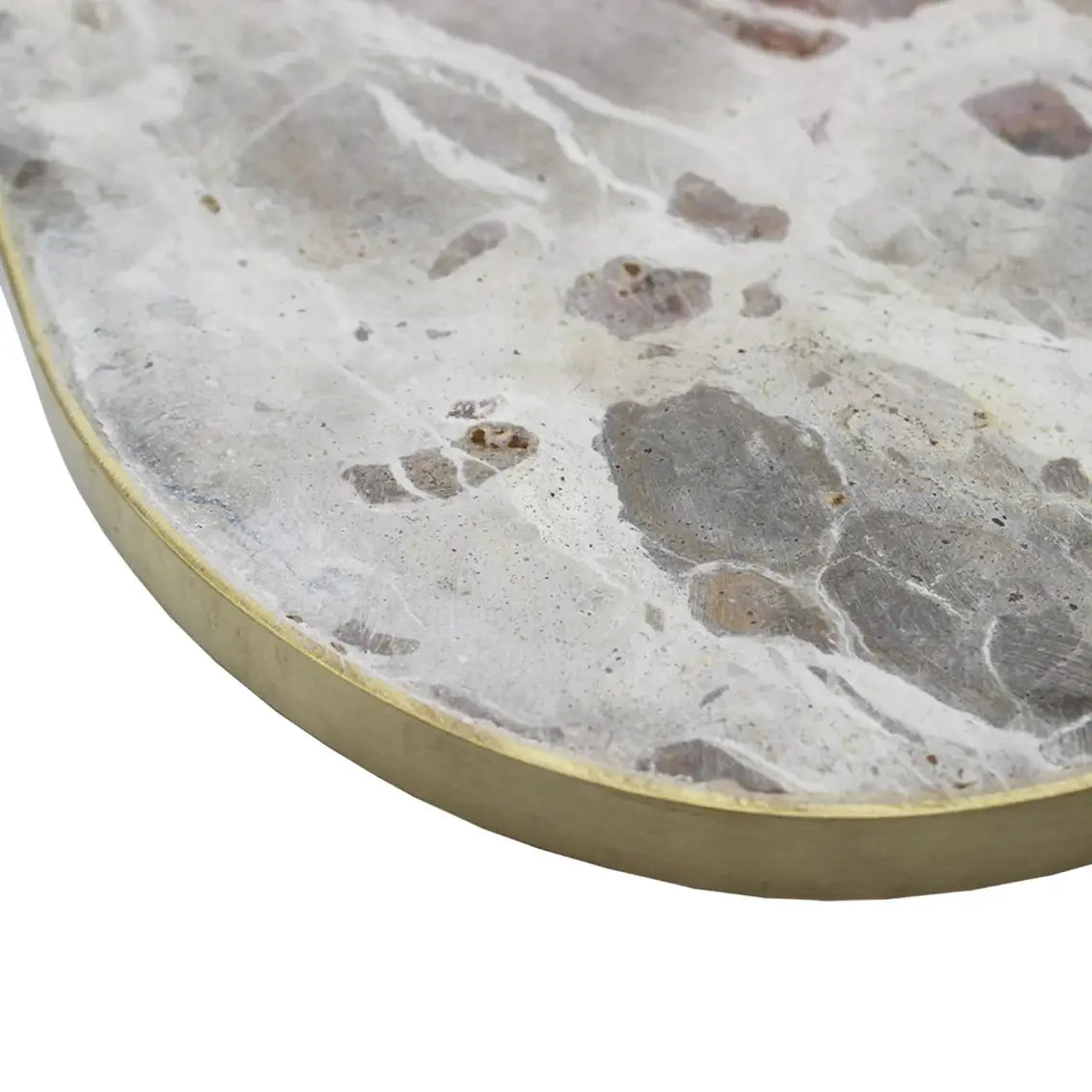 Brown Marble Pear Coaster Set