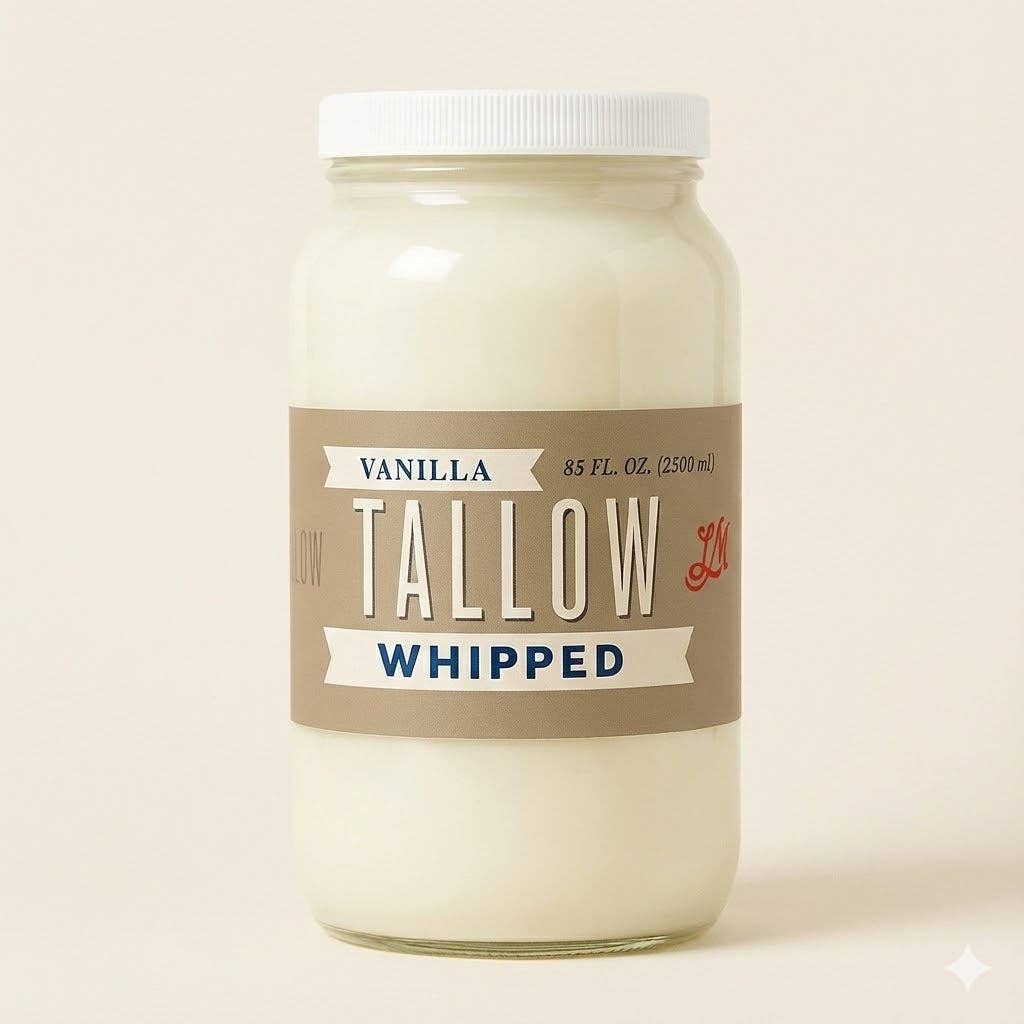 Vanilla Whipped Tallow Moisturizer ā 120,000+ Sold | Premium Beef Tallow Skincare | Lady May Tallow