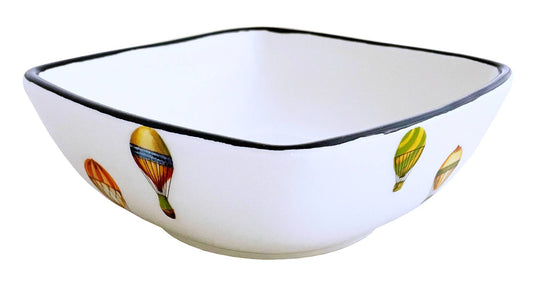 Up up and Away Hot Air Balloon Square Bowl