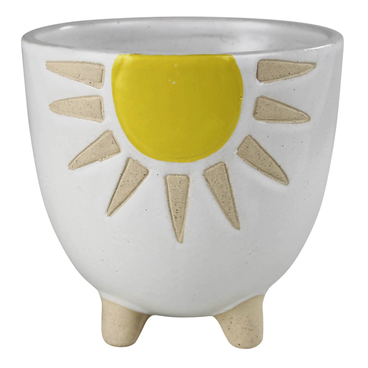 Cachepot with Sun, Ceramic
