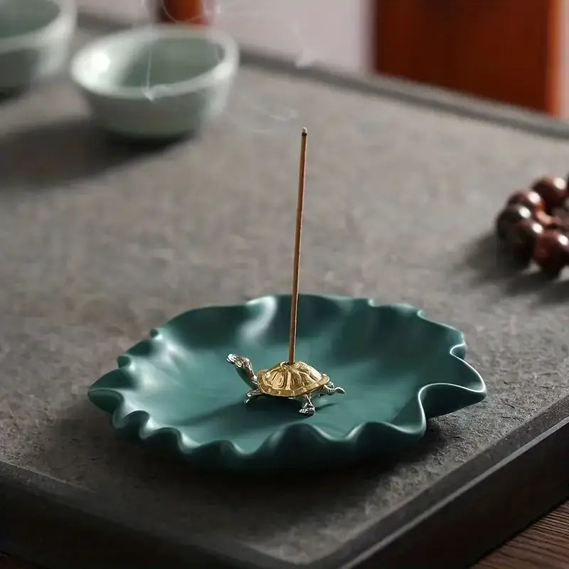 Turtle Mini Incense Holder Bronze/Copper Unique Piece (Co
