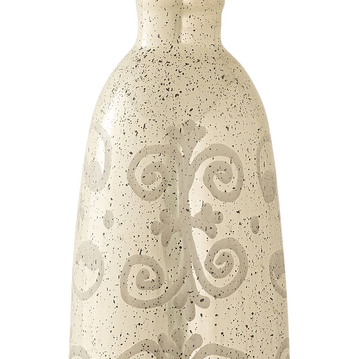 Edith Floral Filigree Pattern Glass Vase