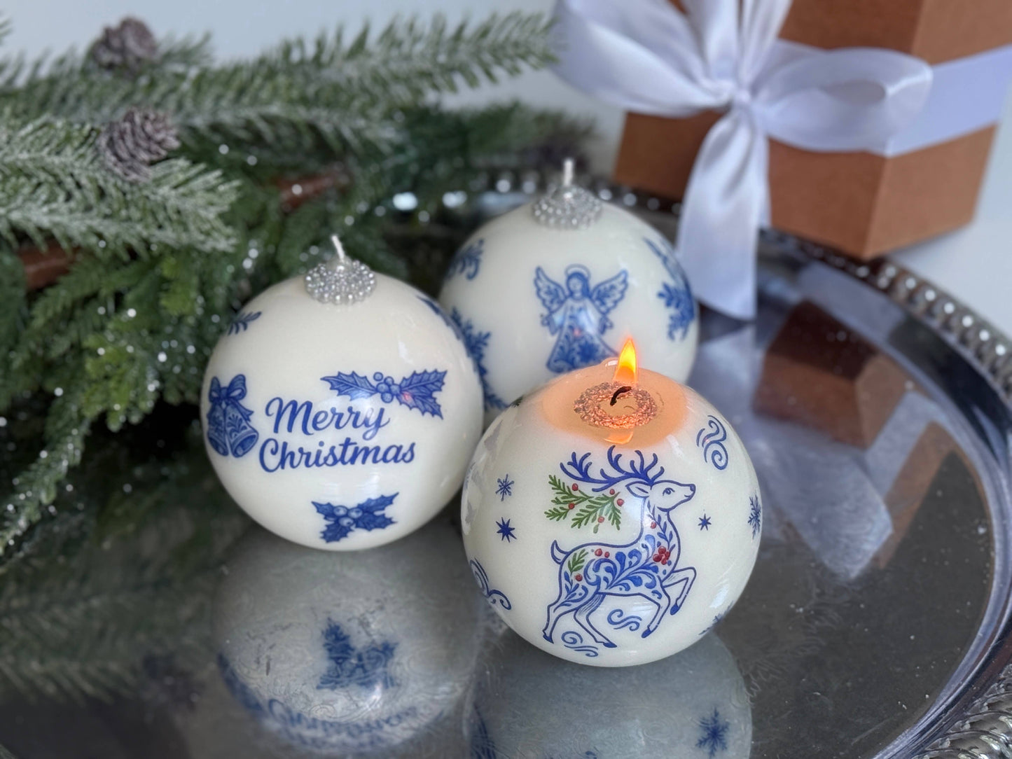 Christmas candle in Gift Box - 1pc | Unique Holiday Xmas