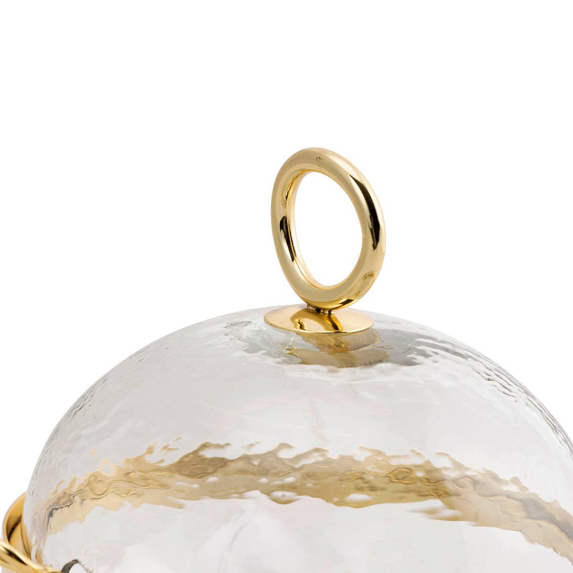 Gold Sphere Appetizer Serving Piece