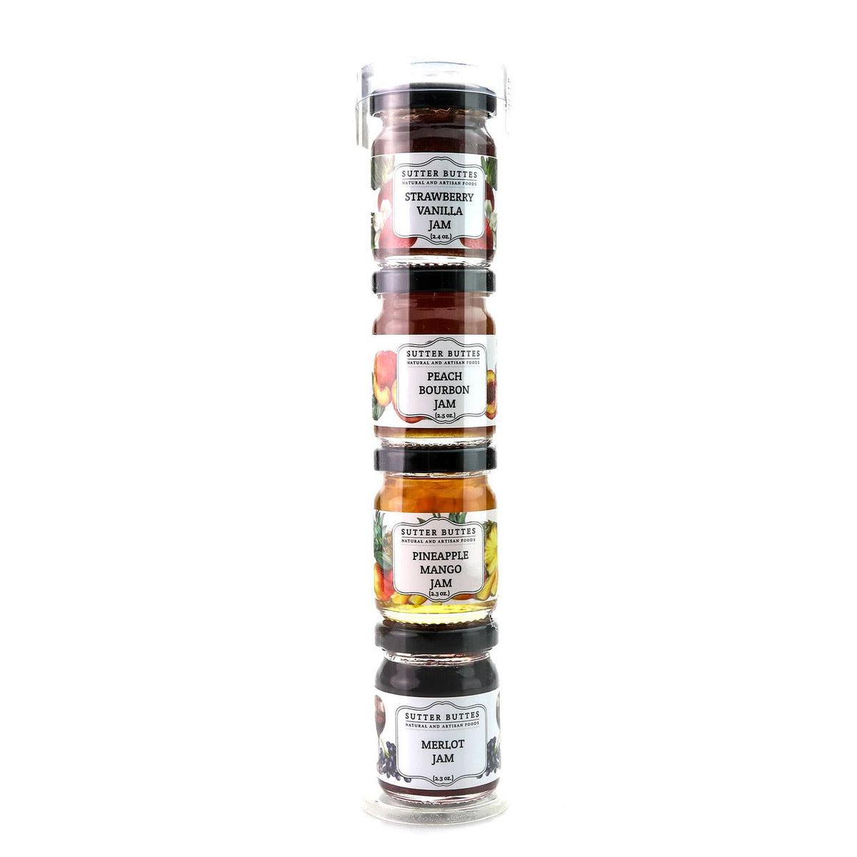 Gourmet Gift Tubes – 4 - 2 oz. mini jars: