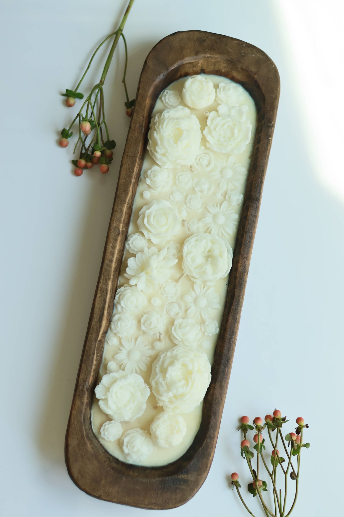 HUGE Flower Candle 28 oz -Dough Bowl Candle 19½" X 5½" X 2"