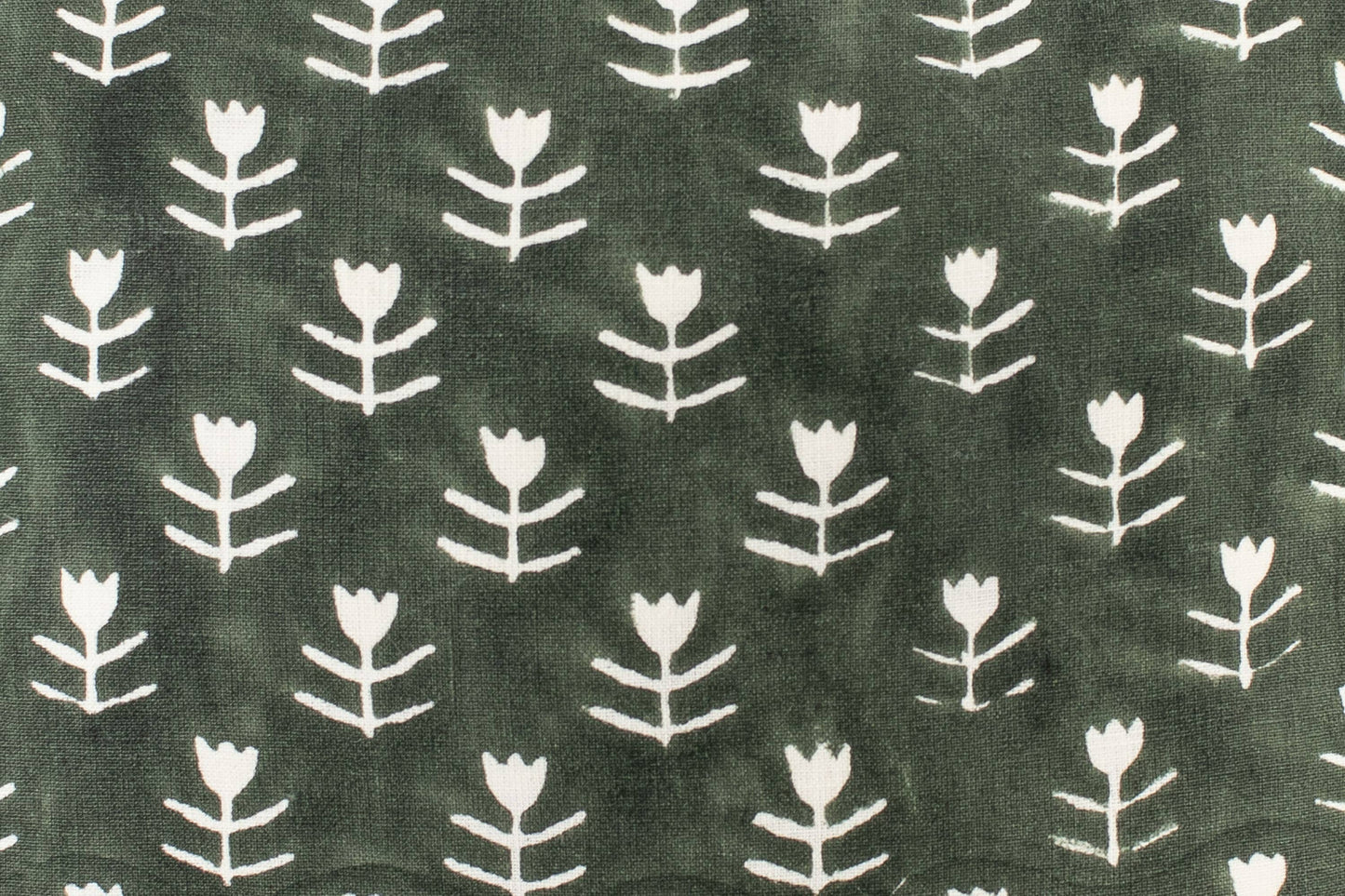 Didi - Tulip Block Print Pillow - Agave