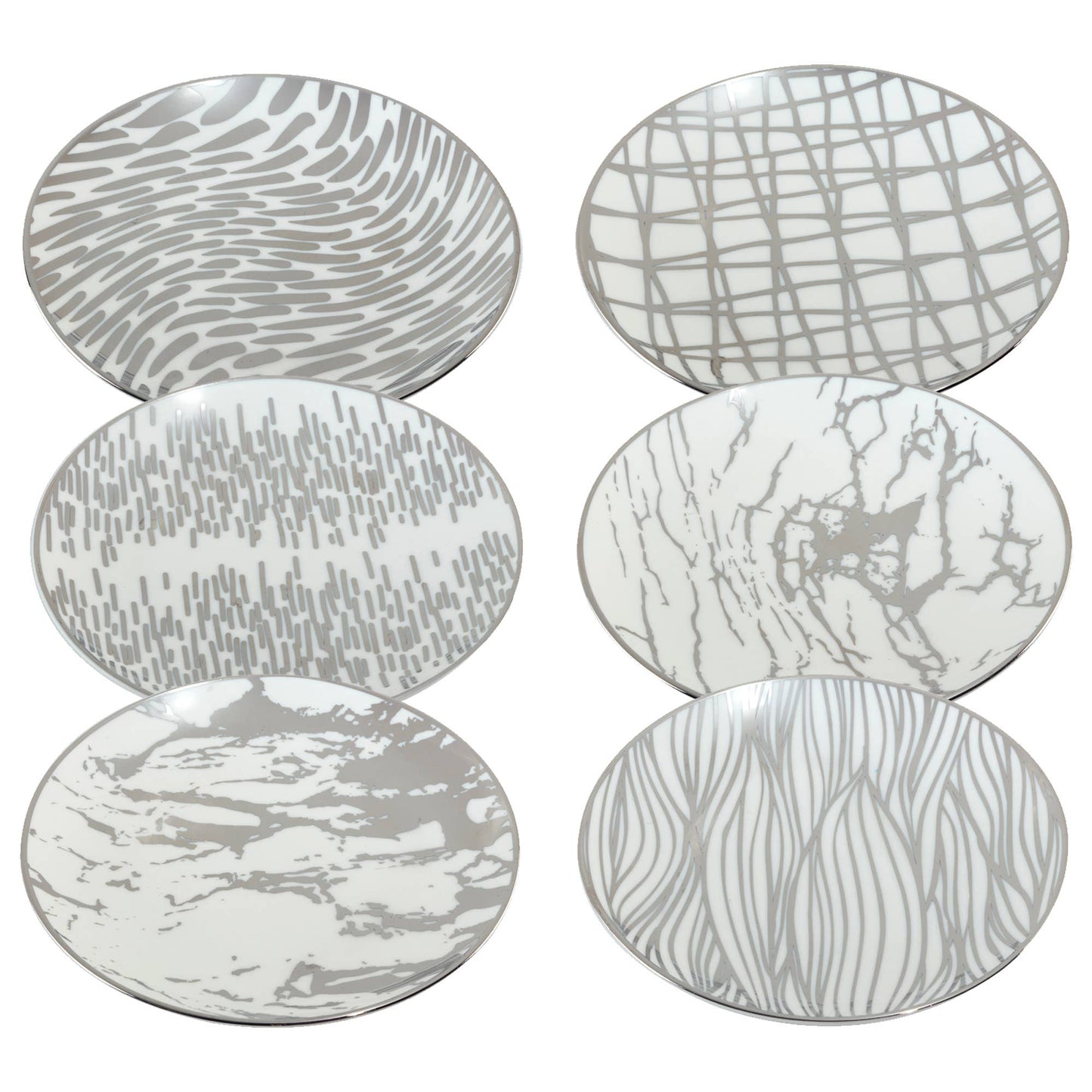 Matrix Silver Plated Canape Plates 6in (6) asst.