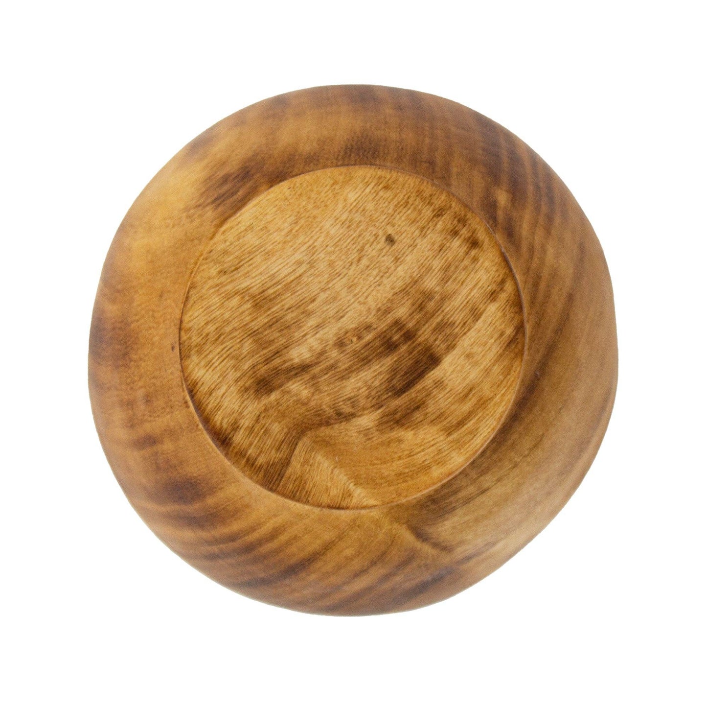 Nested Round Scalloped Jacaranda Wood Bowls, Set of 3