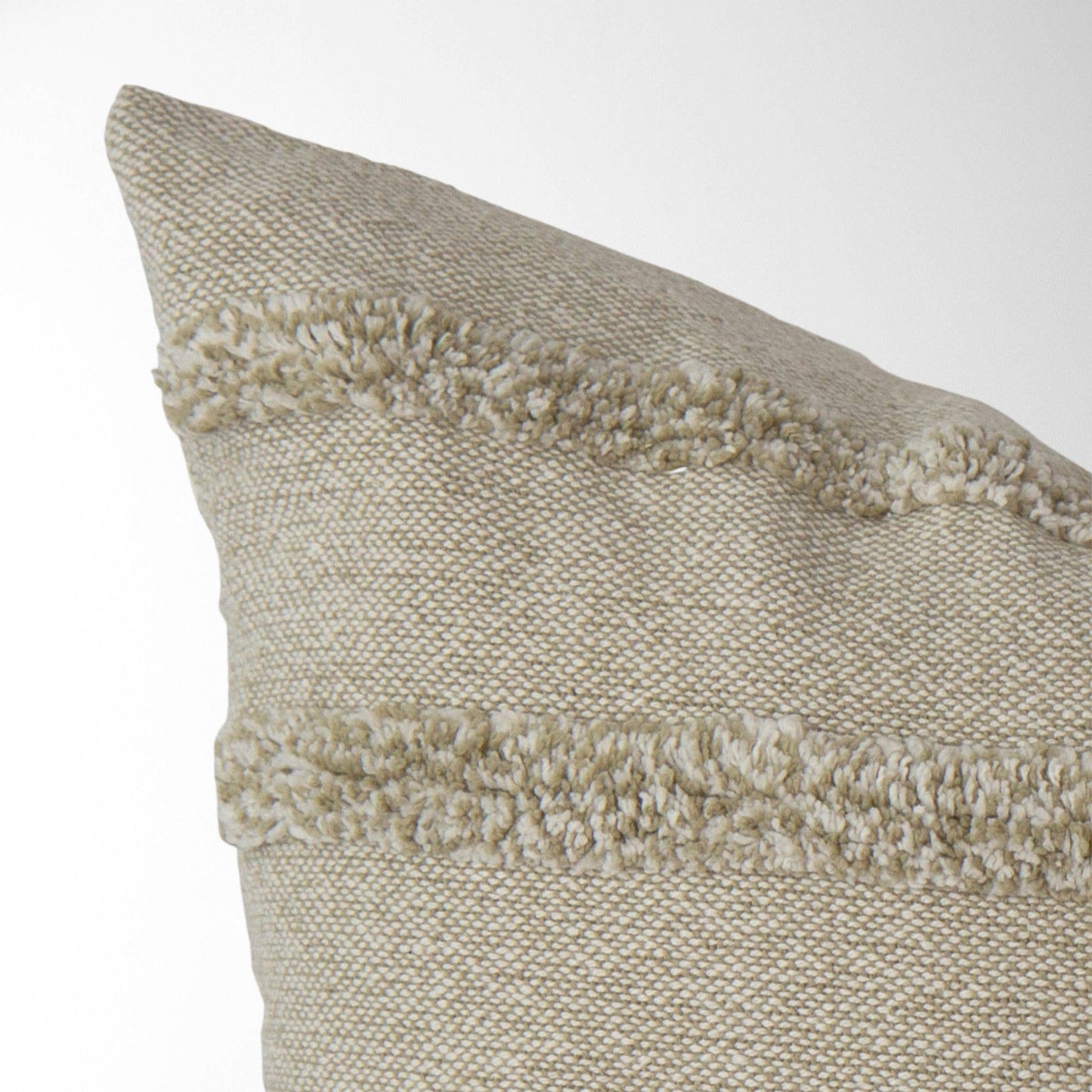 Layla Tufted Striped Pillow - Decorative, Textured