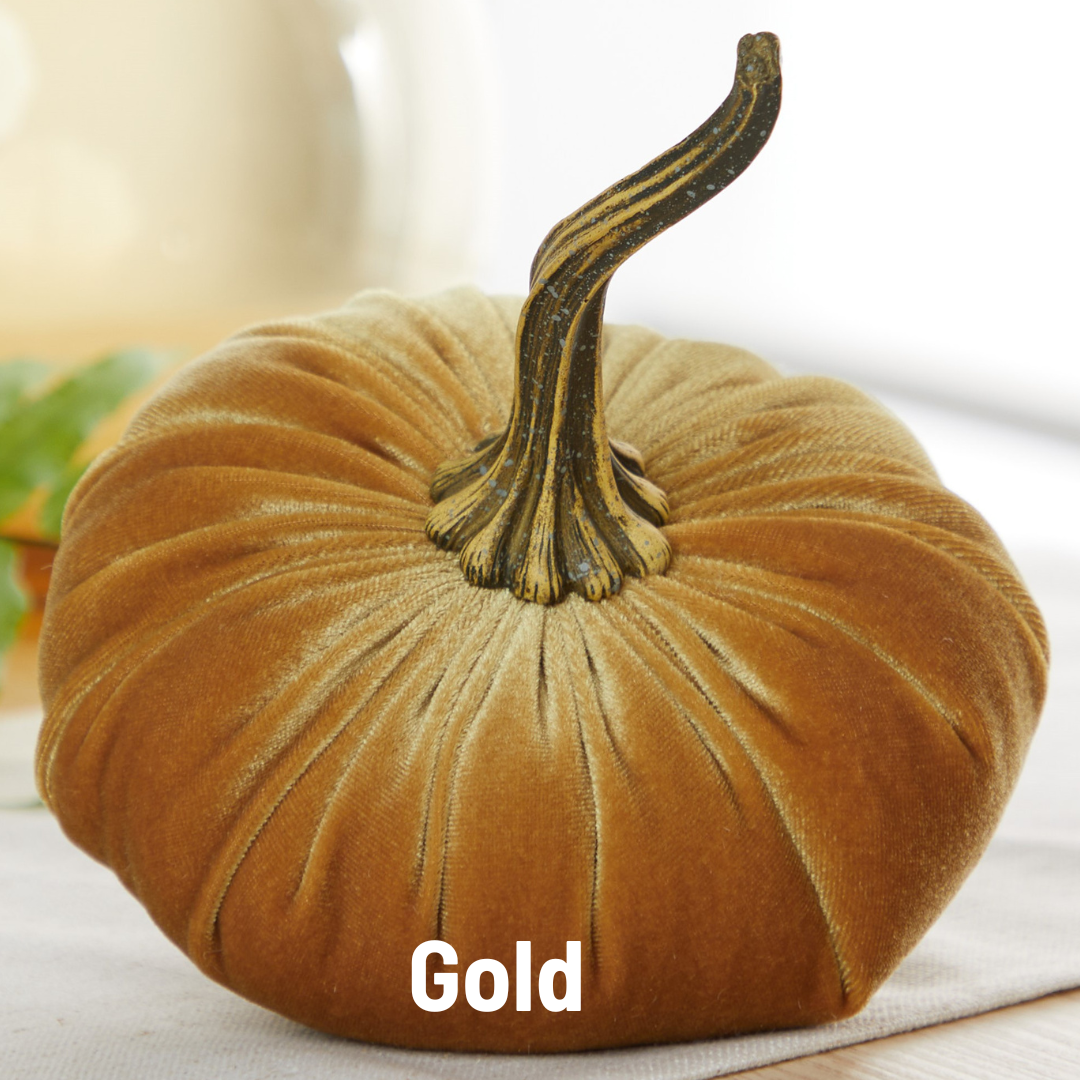 Pumpkin Large Velvet, Fall Decor, Shelf Sitter, Tablescape
