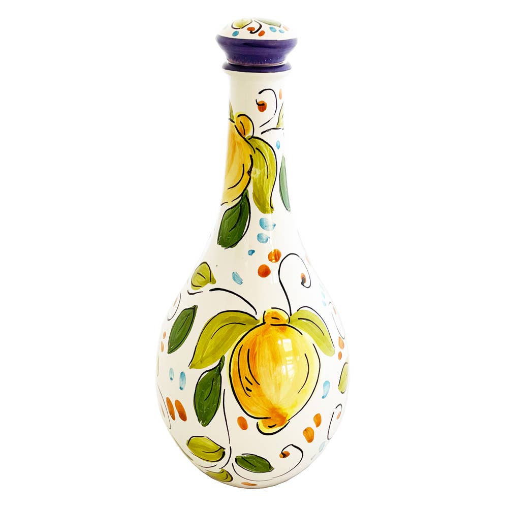 8 piece hand painted Limoncello set