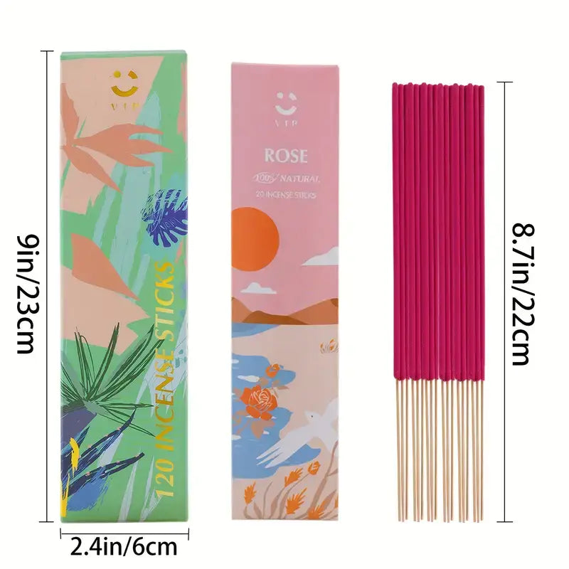 Rose Incense Sticks Healing Relaxation Yoga Meditation