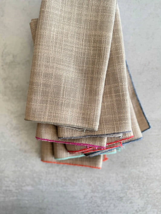 Oatmeal Napkins, set of four- one color