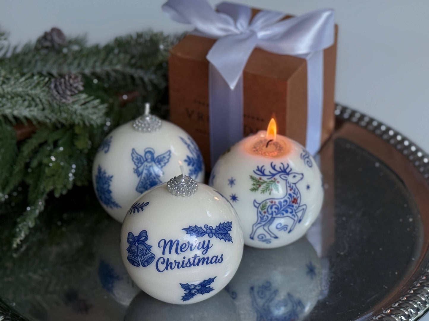 Christmas candle in Gift Box - 1pc | Unique Holiday Xmas